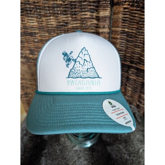 Patagonia Accessories - Patagonia Hoofin' It Interstate Trucker Hat Teal Women's Men's Hiking Gorpcore